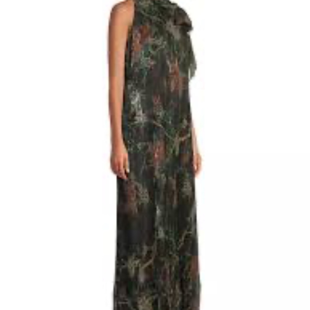 Johnny Was Evelina Pleated Halter Maxi Dress
